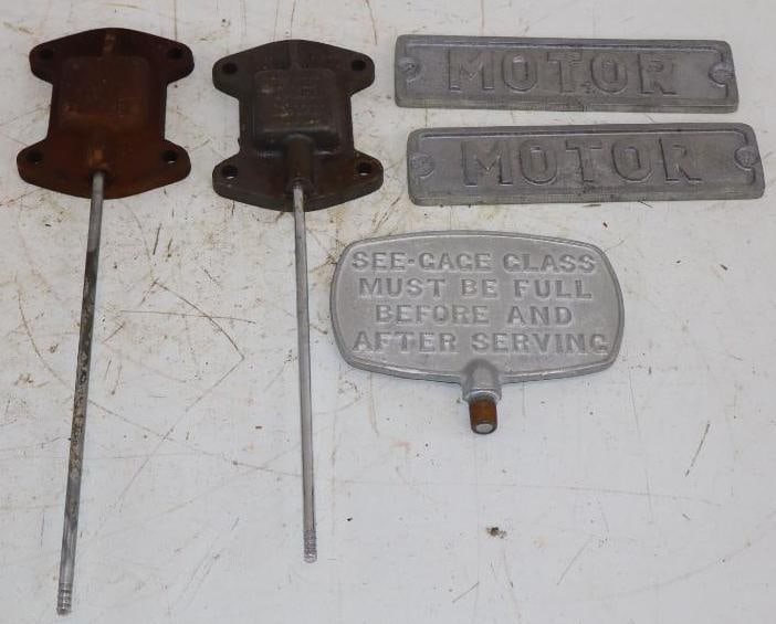 Group of 5 Early Gas Pump Castings (1 of 5)