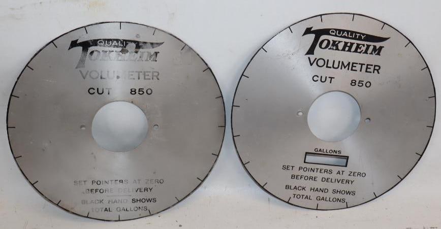 Group of 2 Tokheim 850 Clock Face Gas Pump Dial Face (1 of 4)