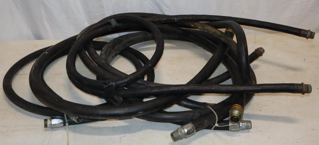 Group of 5 Black Rubber Gas Pump Hoses (1 of 6)