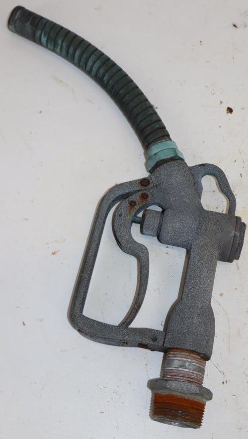 NB Brass Gas Pump Nozzle: 15" x 5.5" x 2"