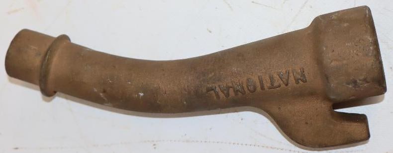 National Banana Brass Gas Pump Nozzle (1 of 3)