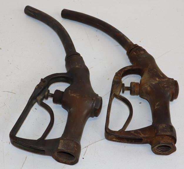 Group of 2 Brass Buckeye 800B Gas Pump Nozzles (1 of 3)