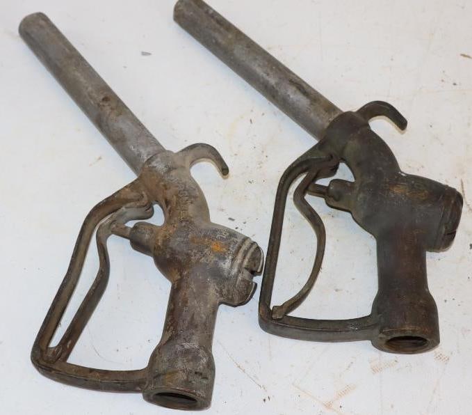 Group of 2 OPW 427 Brass Gas Pump Nozzles (1 of 3)