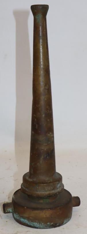 1 & a Half Rowhatan Brass Fire House Nozzle (1 of 4)