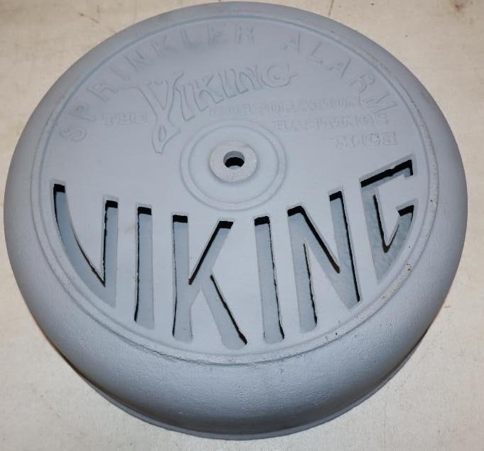 Viking Sprinkler Alarm Embossed Metal Cover With Bell Crack on the Right Side (1 of 6)
