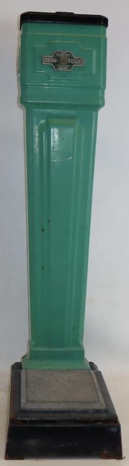 Loboy Personal Porcelain Weight Scale: 10" x 18.5" x 42" is missing back access panel