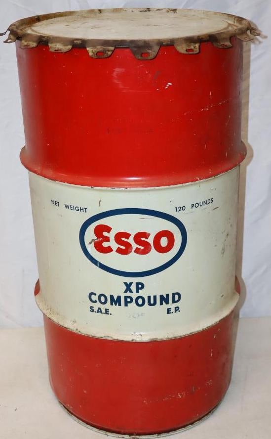 Esso XP Compound 120lb Advertising Barrel (1 of 5)