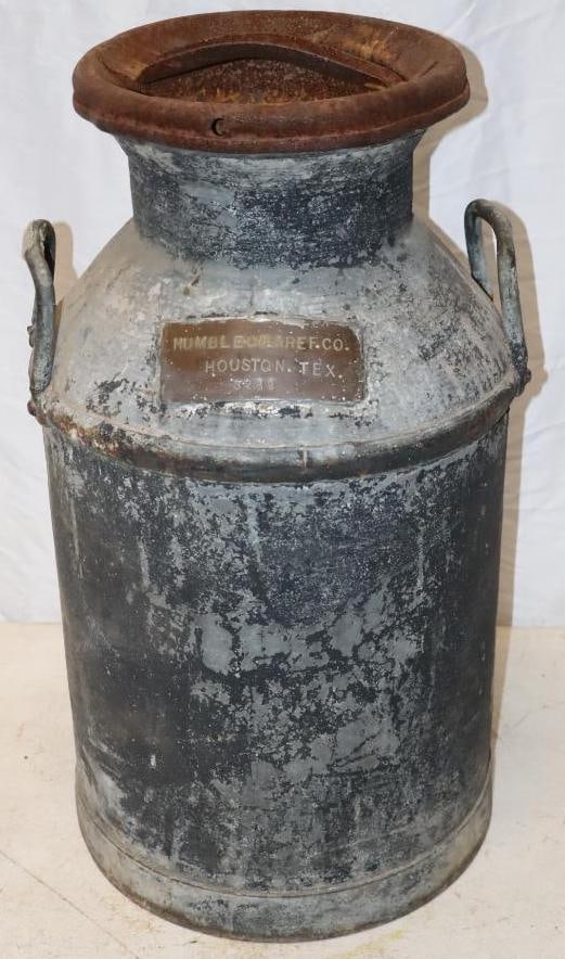 Humble Oil and Refining Company 10 Gallon Bulk Oil Container (1 of 5)