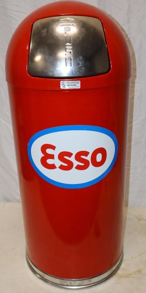 Esso Oil Company Advertising Trash Can (1 of 7)