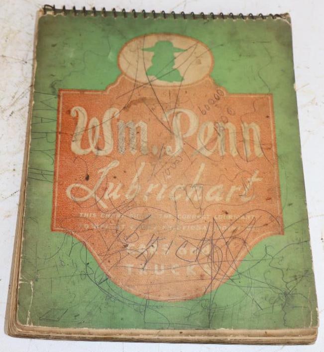 1939 Wm. Penn Car & Truck Lubrication Chart (1 of 4)