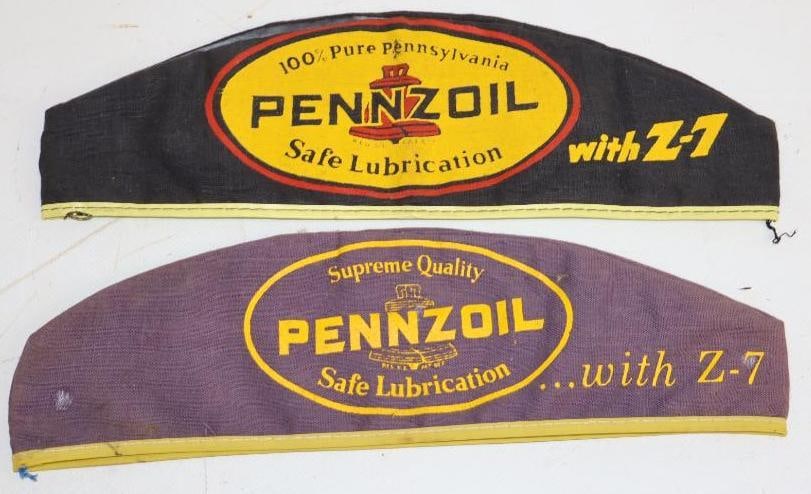 Group of 2 Pennzoil Motoroil Grease Monkey Hats (1 of 2)