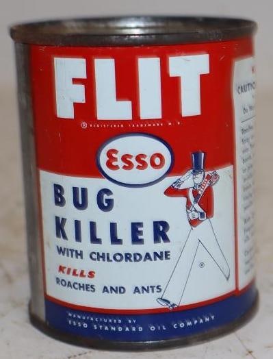 Esso Flit Bug Killer Oil Can: 8oz, full