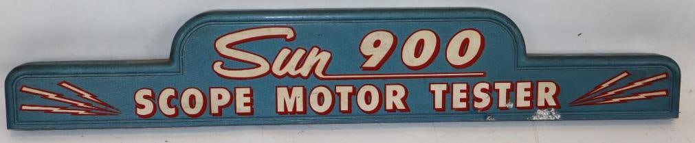 Sun 900 Scope Motor Tester Topper Sign (1 of 2)