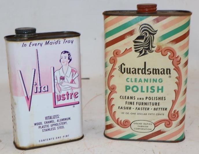 Group of 2 Guardsman & Vita Luster Metal Polish Cans (1 of 2)