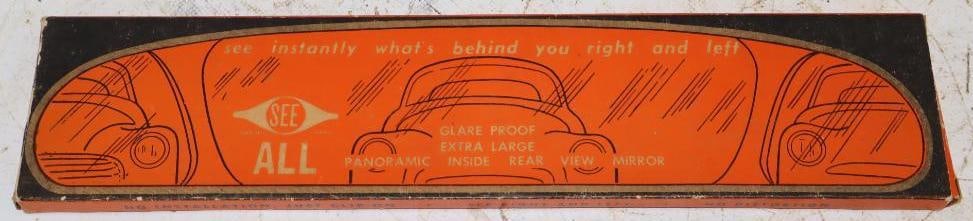 See All Extra Large Glare Proof Panoramic Rearview Mirror in Original Box: 13.5" x 3"