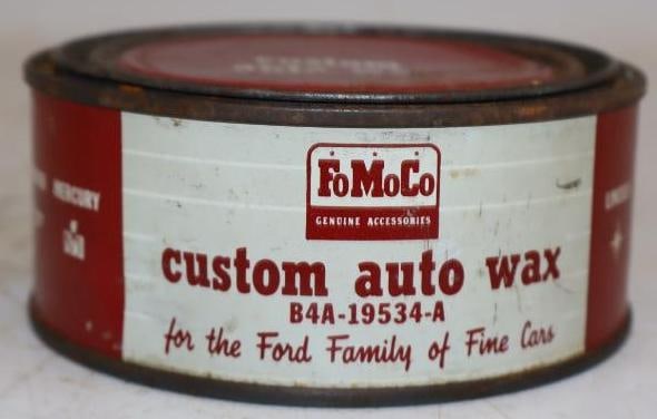 FoMoCo Custom Auto Wax Tin: 8 oz empty
