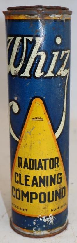 Whiz Radiator Cleaning Compound Advertising Can (1 of 2)