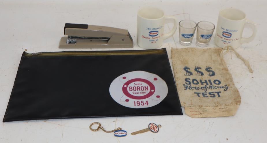 Group of 9 Sohio Advertising Products & Ford Shot Glasses (1 of 6)