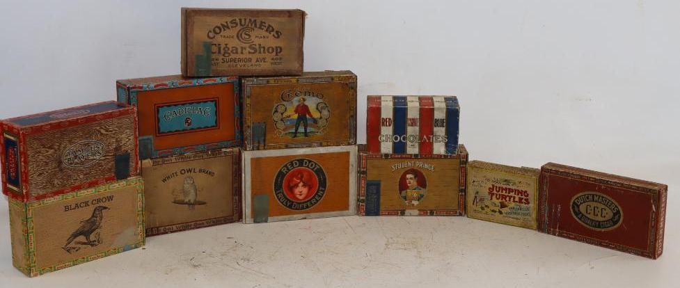 Group of 11 Cigar & Chocolate Boxes (1 of 5)