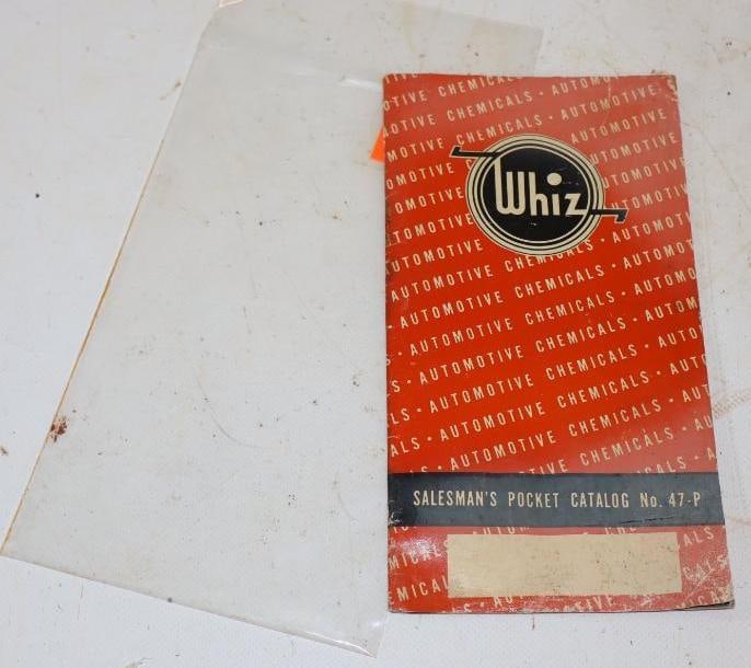 1947 Whiz Products Salesman Pocket Catalog: 4.5" x 8.25"