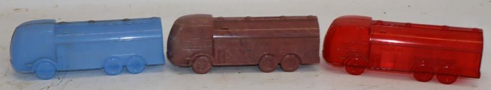 Group of 3 Esso Tanker Truck Shaped Toy Coin Banks (1 of 2)