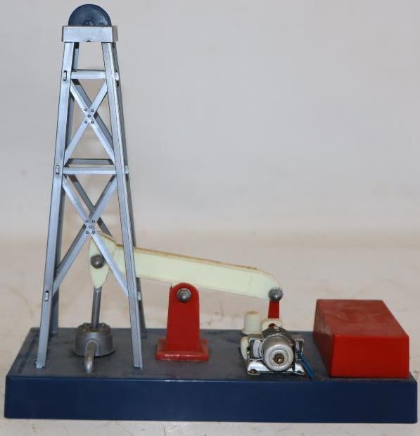 Humble Battery Operated Oil Derrick and Pumper Moving Toy: 8.25x3.5x8.5 Un Tested