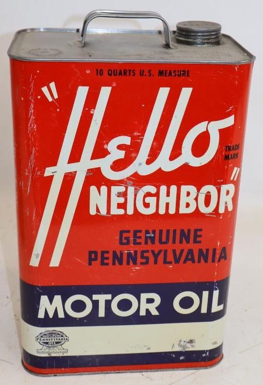 Pate "Hello Neighbor" 10 Qt Oil Can (1 of 4)