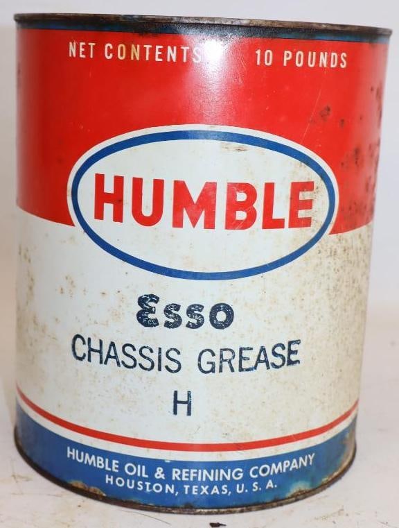 Humble Esso Chassis 10 Lb Grease Can (1 of 3)
