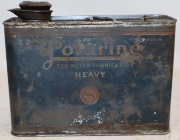 Polarine Standard of NJ Heavy Half Gal Slim Oil Can: 64 Oz, Empty