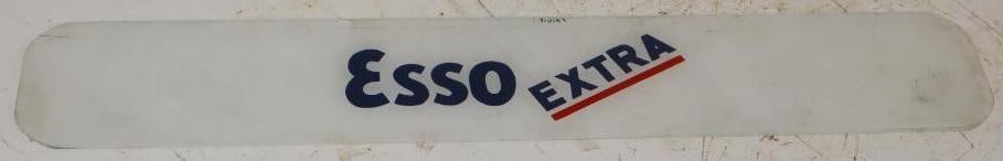 Esso Extra Gas Pump Advertising Ad Glass (1 of 2)