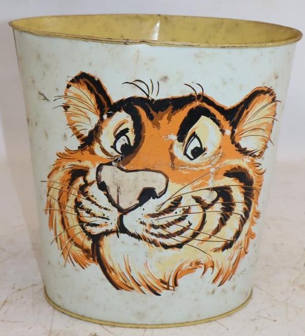 Esso Tiger Advertising Trash Can (1 of 3)
