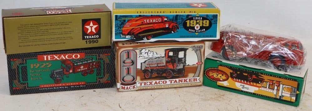 Group of 5 1990s Texaco Ertl Toy Trucks in Original Boxes (1 of 3)