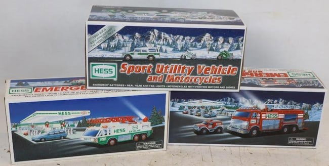 Group of 3 Hess Gas Station Toy Trucks in Original Boxes (1 of 5)