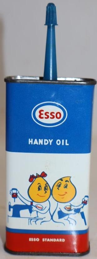 Esso Standard Handy Oil Can with Mr. & Mrs. Oil Drop Graphics: 125 ccs
