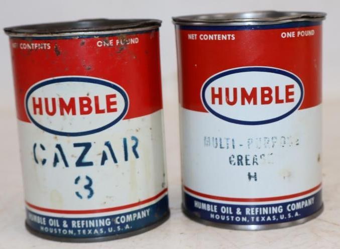 Group of 2 Humble 1 Pound Grease Cans (1 of 2)