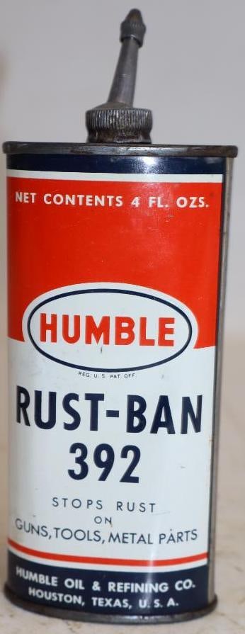 Humble Oil Rust-Ban Oval Household Lubricant Lead Top Handy Oil Can (1 of 2)