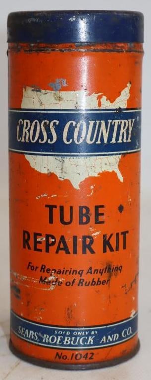 Cross Country Metal Tire Tube Repair Kit Can (1 of 2)