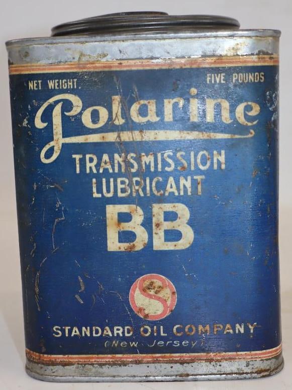 Standard Oil of NJ Polarine BB Transmission 5 Lb Grease Can (1 of 3)