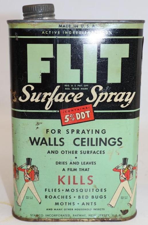 Stanco Flit Surface Spray for Walls and Ceilings 1 Quart Oil Can: 32oz, empty