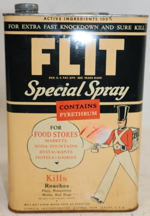 Stanco Flit Special Spray with Pyrethrum Graphic 1 Gallon Oil Can (1 of 2)