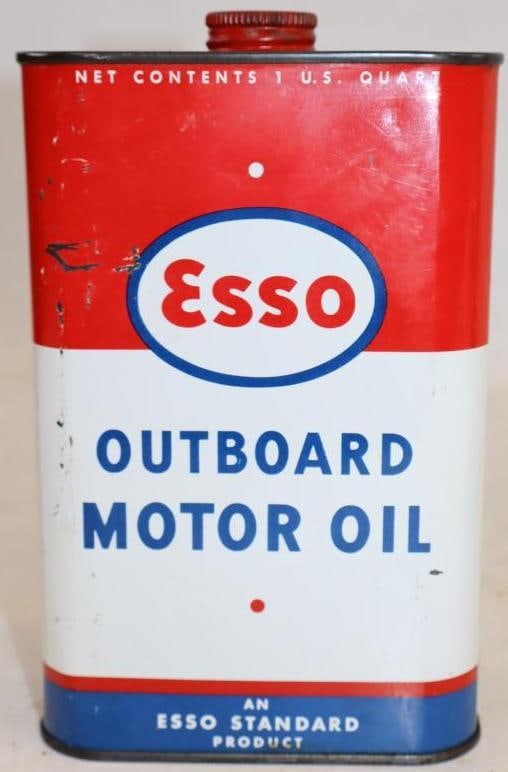Esso Outboard 1 Quart Oil Can (1 of 2)