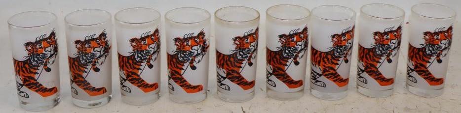 Group of 9 Esso Tiger Gas Station Drinking Glasses (1 of 8)