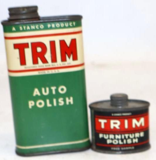 Group of 2 Trim Auto and Furniture Polish Cans (1 of 2)