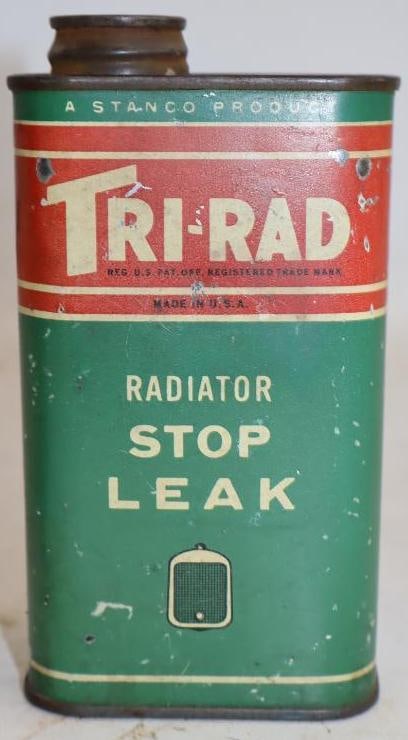 Stanco Tri-Rad Radiator Stop Leak Half Pint Oil Can (1 of 2)