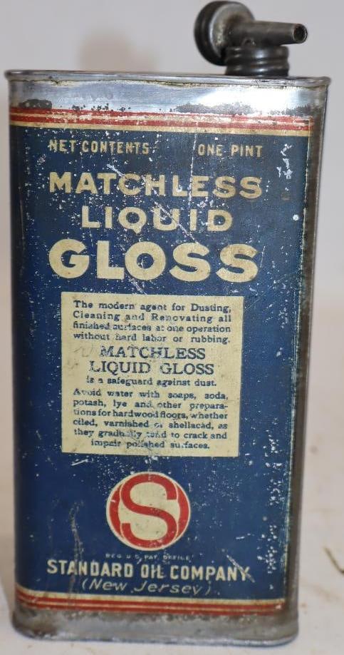 Standard of New Jersey Matchless Liquid Gloss Pint Oil Can (1 of 2)