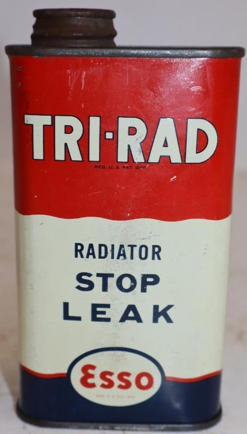 Esso Tri-Rad Radiator Stop Leak Half Pint Oil Can (1 of 2)