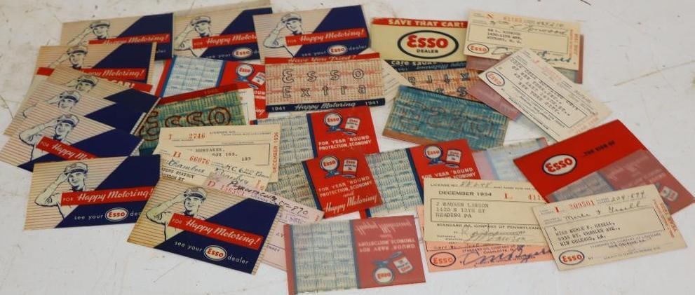 Group of 36 1930's & 1940's National Paper Credit Card Plastic Carrying Sleeves: 3.5" x 2.25" each