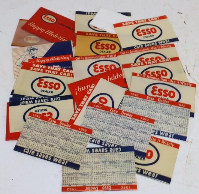 Group of 24 1940's & 1950's National Paper Credit Card Plastic Carrying Sleeves: 3.5" x 2.25" each
