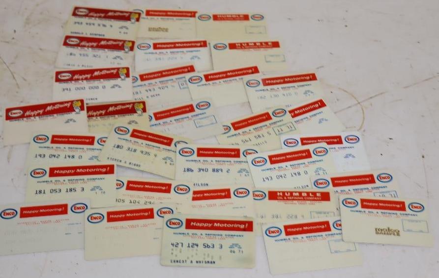 Group of 30 Enco Plastic Gas Station Credit Cards (1 of 5)