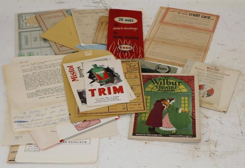 Group of 20 Esso Advertising Pamphlets, Handouts, and Letters (1 of 6)